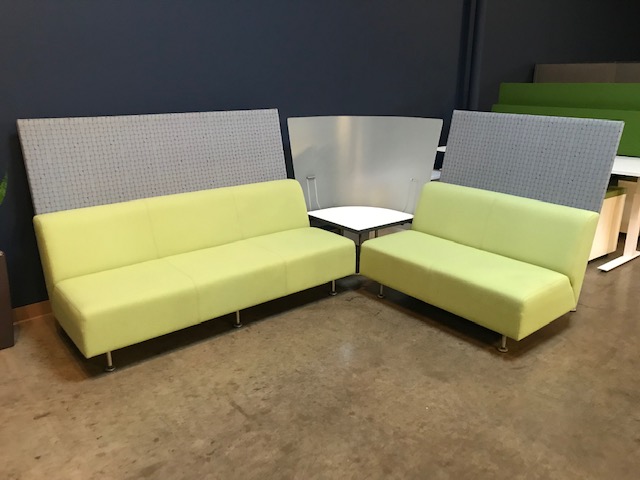 Green-Grey Metropolitan Lobby Seating &amp; Corner Table