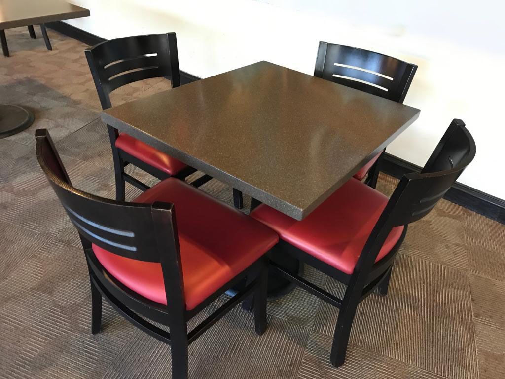 Square Breakroom Table with 4 Chairs