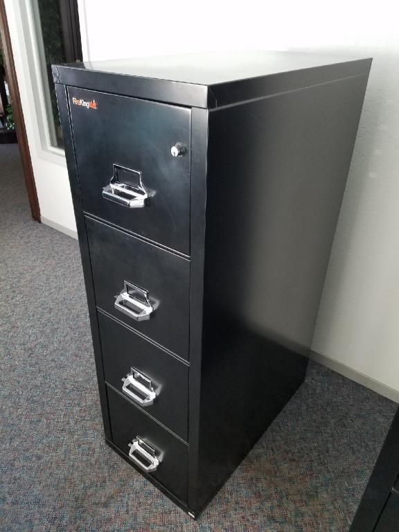 FireKing Vertical 4 Drawer Files