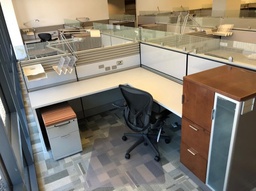 #148 Herman Miller Cubicles with Glass Panels