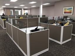 New Friant Office Cubicles with Glass