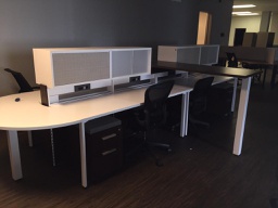 Benching with Sit Stand Desks