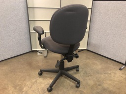 Gray Fabric Task Chair with Arms